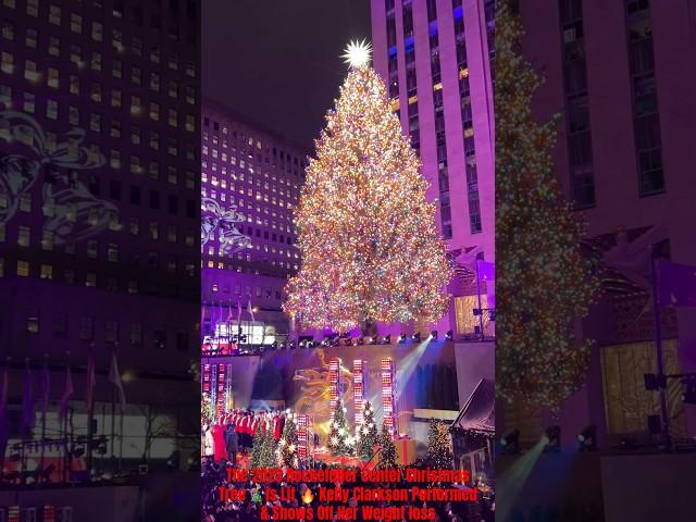 The #RockefellerCenter #ChristmasTree is Lit  #KellyClarkson Performed & Shows Off Her #Weightloss [37a587bd5]