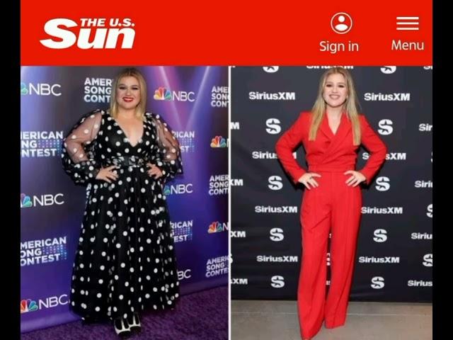 ! Kelly Clarkson flaunts jaw-dropping weight loss in skintight red pantsuit at Sirius event in NYC [5e2841c43]